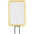 Lavi Industries , Vertical Fixed Sign Frame, , 7" x 11", For 13' Posts, Gold 50-1130F12V/GD